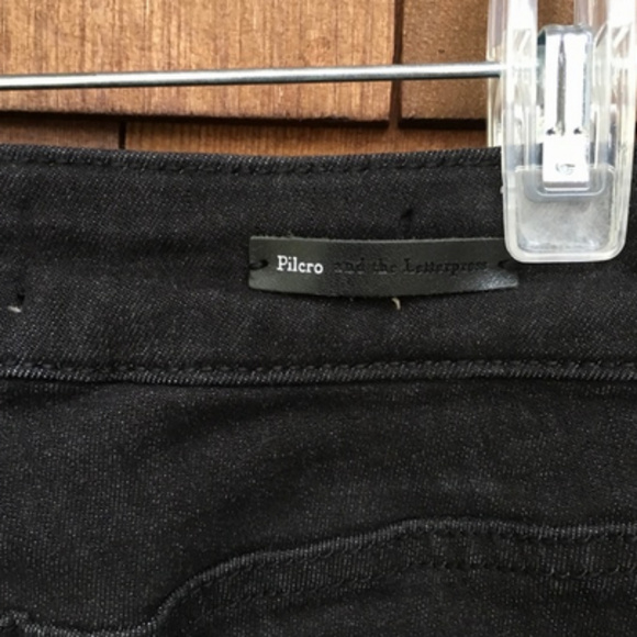 Pilcro High-Rise Ankle Denim Leggings Black 25 - Picture 6 of 7